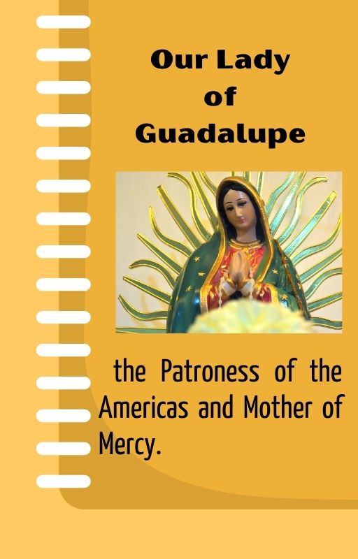 OUR LADY OF GUADALUPE/PATRONESS of the Americas, the Philippines, and the unborn / MINI E-BOOK/ 6 pages / 5.33 in x 8.33 in