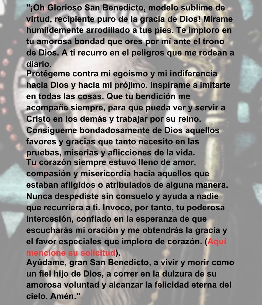 ORACIÓN DE SAN BENEDICTO/Tamaño de bolsillo (3" x 3.5") Tarjeta de oración imprimible PDF/Descarga digital