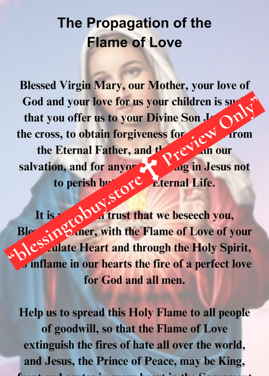 THE PROPAGATION OF THE FLAME OF LOVE/DIGITAL DOWNLOAD/PDF PRINTABLE/5.5 X 8.5 inches