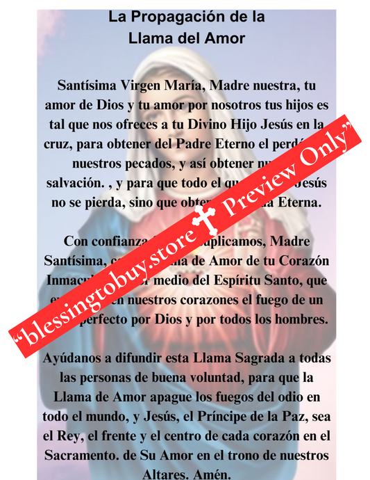 LA PROPAGACIÓN DE LA LLAMA DEL AMOR/DESCARGA DIGITAL/PDF IMPRIMIBLE/5.5 X 8.5 pulgadas