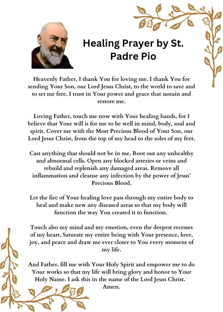 ST PADRE PIO MOST POWERFUL HEALING PRAYER Pocket Size 2 5 x3 5 Pri st-padre-pio-most-powerful-healing-prayer-pocket-size-2-5-x3-5-pri