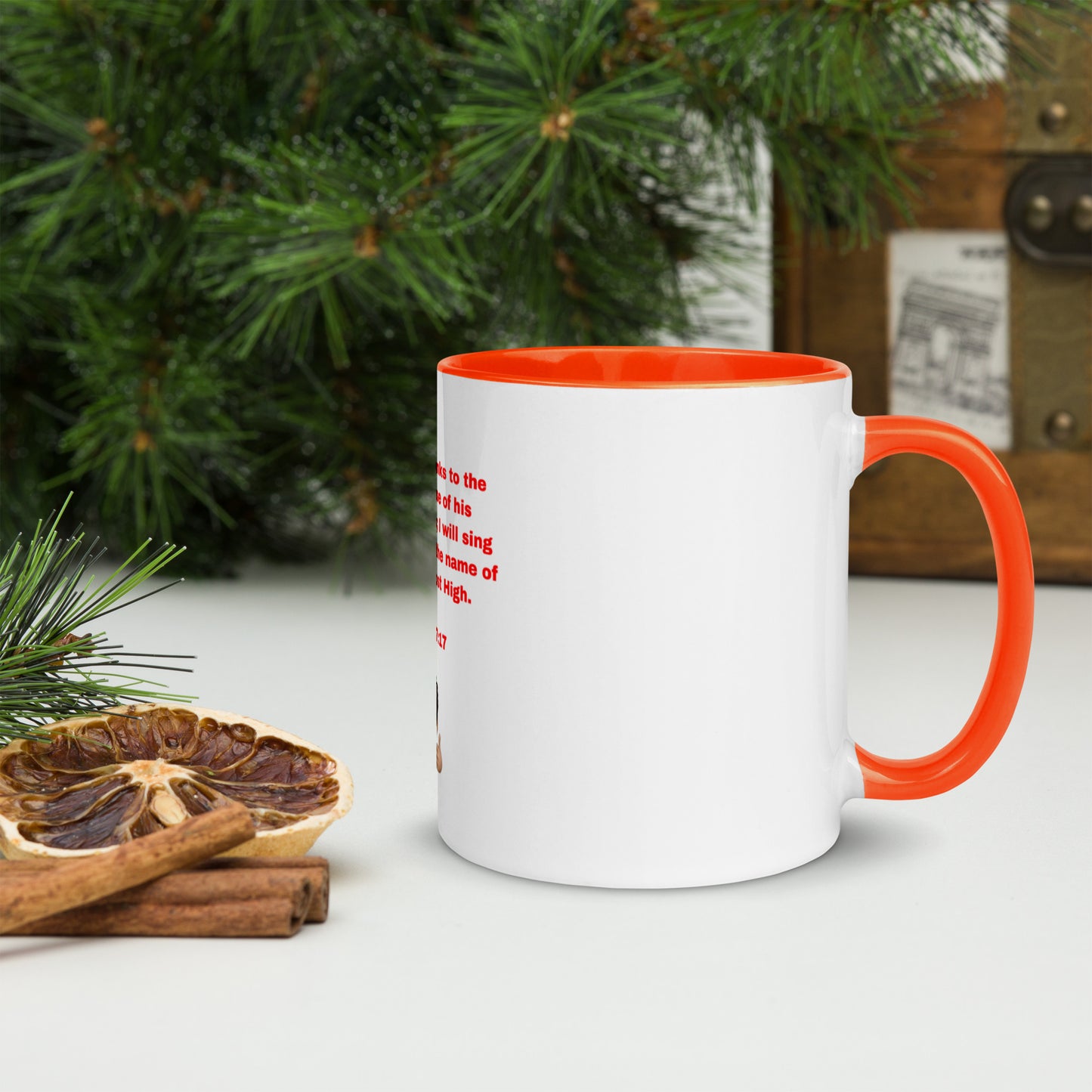 PSALM 7:17 Mug with Color Inside