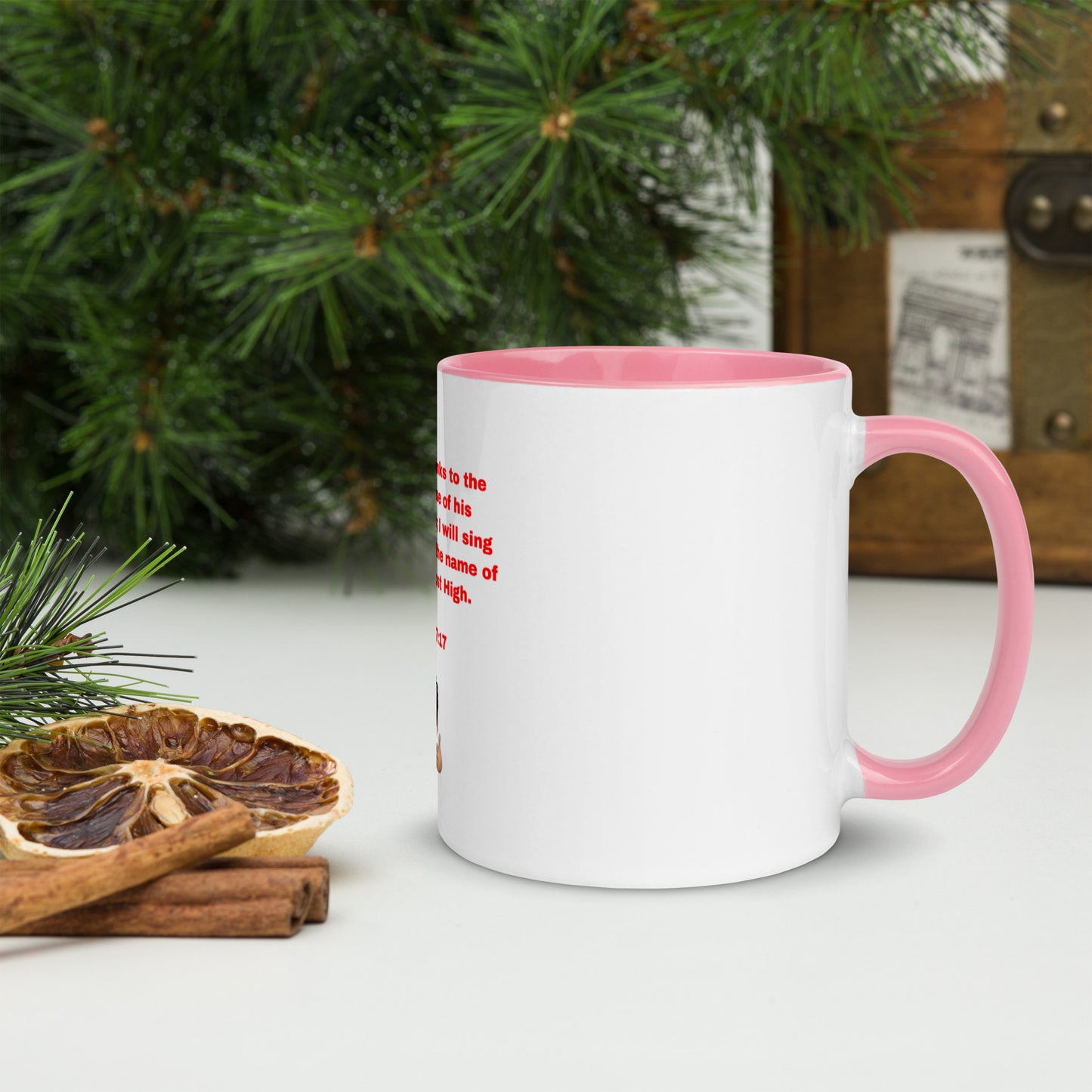 PSALM 7:17 Mug with Color Inside