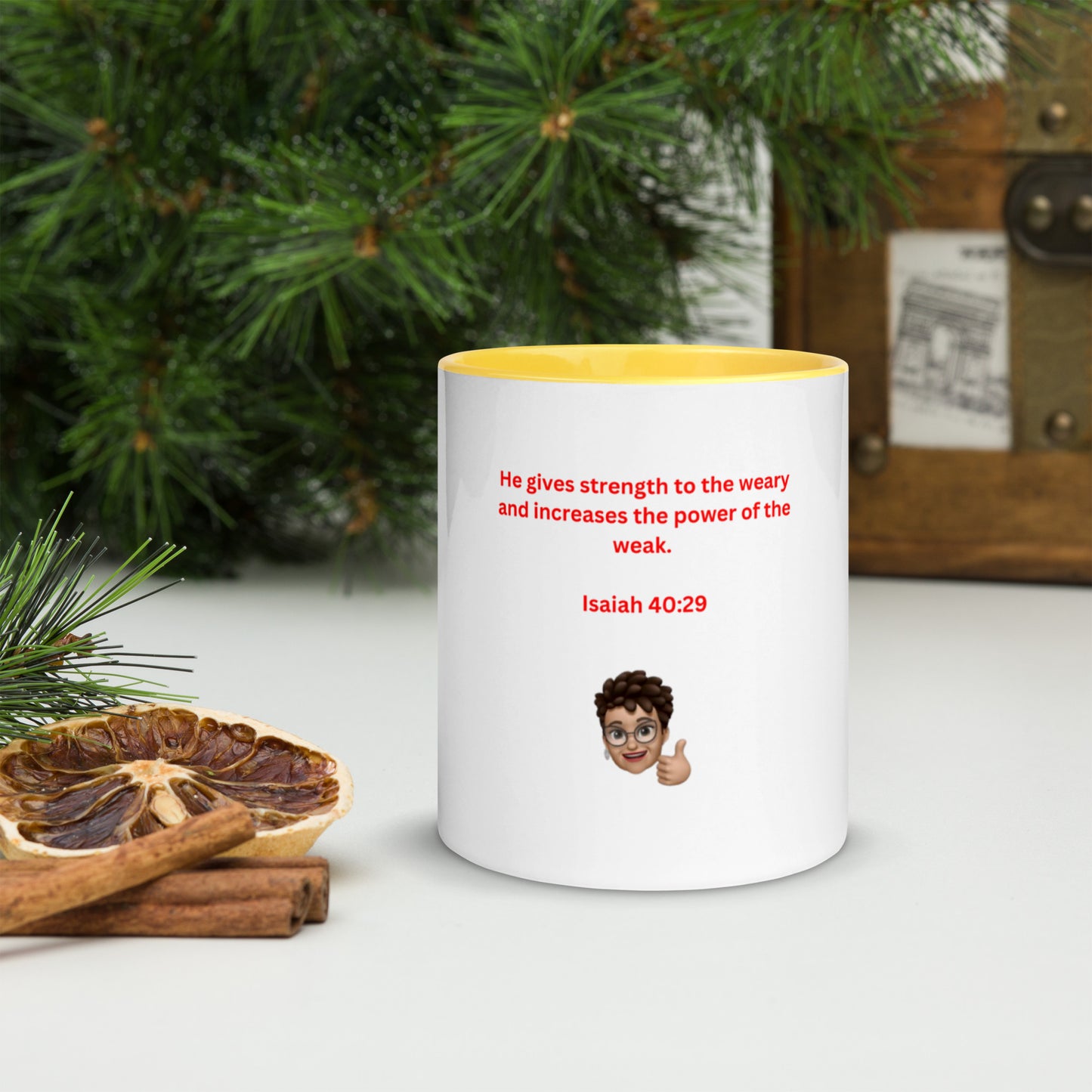 ISAIAH 40:29 Mug with Color Inside